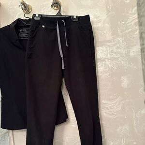 Figs technical collection black scrub set XXS!